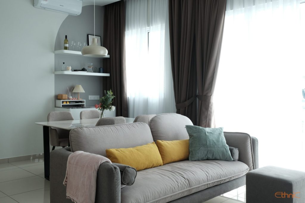 Penang Amarene Condo Interior Design Grey Modern Scandinavian